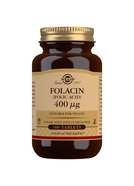 Solgar - Folacin (Folic Acid) 400ug (100 Tabs)